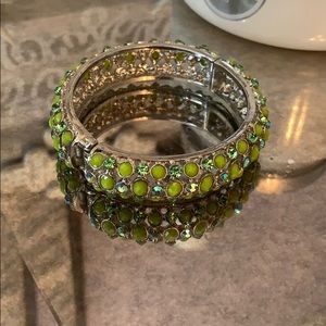 Green jeweled bracelet
